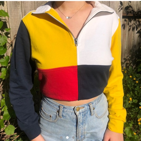 Primary Colorblock quarter zip 🌈🌈🌈🌈 - Picture 1 of 4